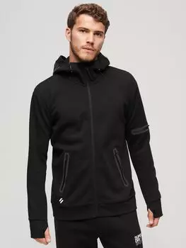 Толстовка Gymtech на молнии Superdry, черный