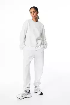 Свитшот женский H&M хлопковый, серый