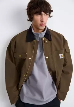 Толстовка HALF ZIP AMERICAN SCRIPT Carhartt WIP, серый