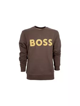 Толстовка Hugo Boss Pullover, коричневый