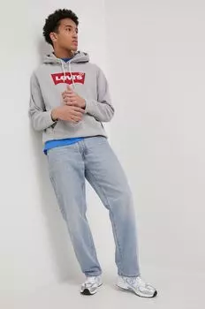 Толстовка из хлопка Levi's, серый