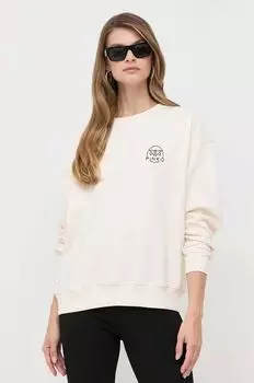 Толстовка из хлопка Pinko, бежевый
