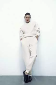 Толстовка из стеги ZARA, экру