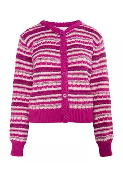 Толстовка IZIA Cardigan, цвет Beerenpink Mehrfarbig