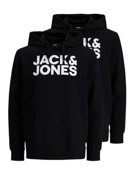 Толстовка Jack & Jones, черный/белый
