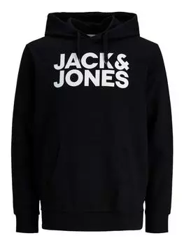 Толстовка Jack & Jones, черный/белый
