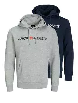 Толстовка Jack & Jones, цвет grau/dunkelblau