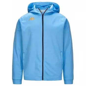 Толстовка Kappa Grevolo Full Zip на молнии с капюшоном, голубой