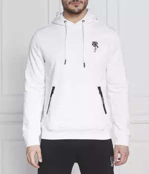Толстовка Karl Lagerfeld Regular Fit, белый / черный