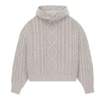 Толстовка косой вязки Fear of God Essentials Silver Cloud