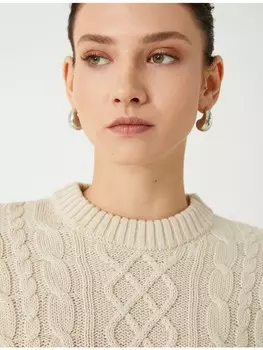 Толстовка KOTON Sweater, бежевый