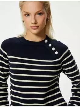 Толстовка KOTON Sweater, цвет Marineblau Gestreift