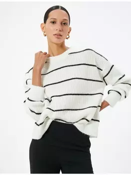 Толстовка KOTON Sweater, цвет Schwarz Gestreift