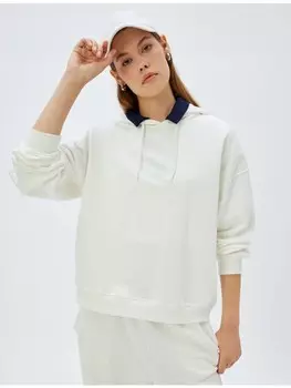 Толстовка KOTON Sweatshirt, белый