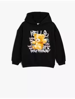 Толстовка KOTON Sweatshirt, черный
