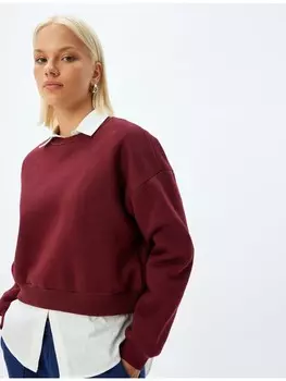 Толстовка KOTON Sweatshirt, цвет Bordo