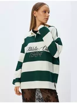 Толстовка KOTON Sweatshirt, цвет Grn Gestreift