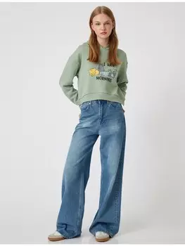 Толстовка KOTON Sweatshirt, цвет Minze