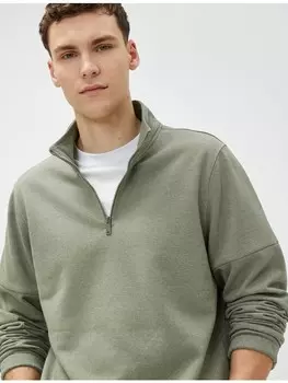 Толстовка KOTON Sweatshirt, зеленый