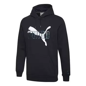 Толстовка large logo black Puma, черный