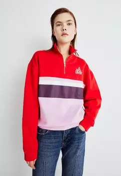 Толстовка Levi's МОЛНИЯ GRAPHIC 1/4, цвет red/multi-coloured