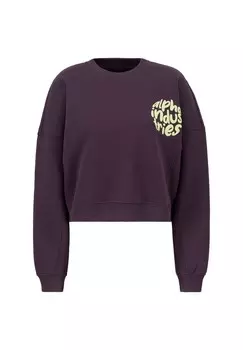 Толстовка LOGO Alpha Industries, фиолетовый