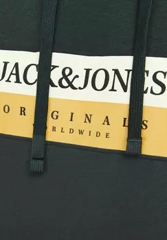 Толстовка LOGO Jack & Jones, темно-зеленый