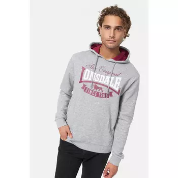 Толстовка Lonsdale, цвет grau/rot