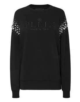 Толстовка LS Crystal Iconic Plein PHILIPP PLEIN, черный