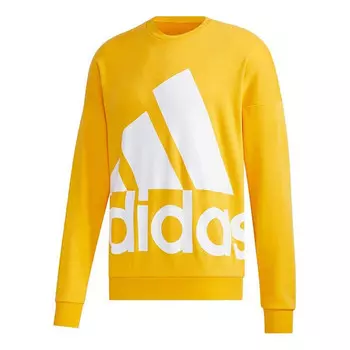 Толстовка m fav bl swt round neck athleisure casual sports pullover gold color Adidas, золотой