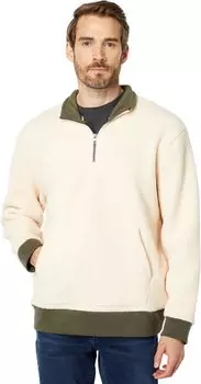 Толстовка Madewell Kingwhale 1/4 Zip Pullover - Color-Block, цвет Antique Cream