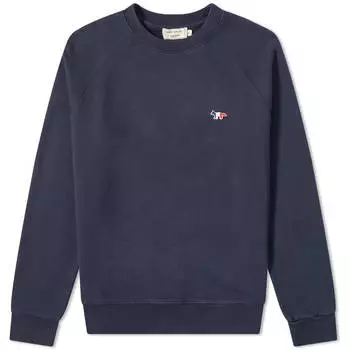 Толстовка Maison Kitsun Tricolour Fox Patch Crew