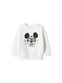 Толстовка MANGO KIDS, натуральный белый