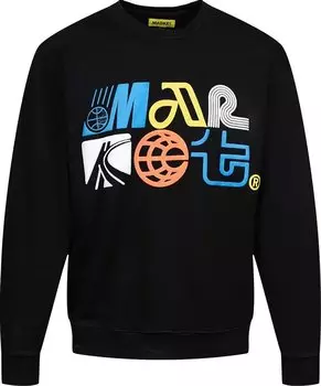 Толстовка Market Air Puff Crewneck 'Black', черный