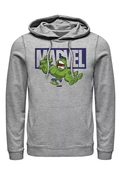 Толстовка Marvel Brick Hulk Marvel, цвет melange grey