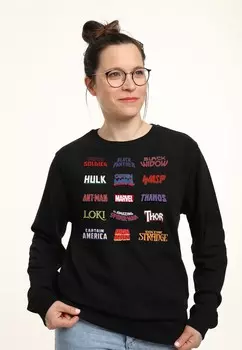 Толстовка MARVEL ENGLISH LOGOS Marvel, черный