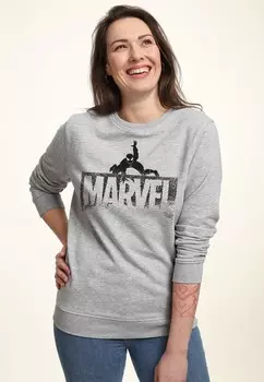 Толстовка MARVEL SPIDEY SNAP LOGO Marvel, цвет Mottled Light Grey