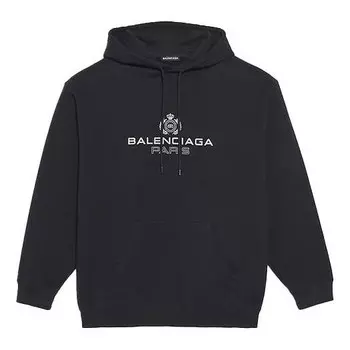 Толстовка men's alphabet printing logo black Balenciaga, черный