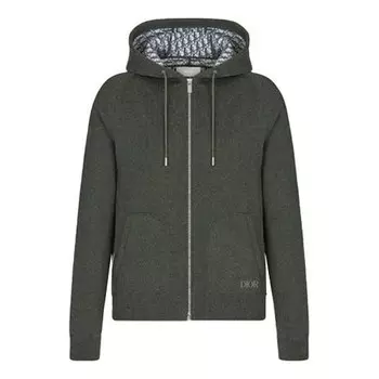 Толстовка men's ss22 cashmere blend knit material hooded sports olive Dior, бежевый