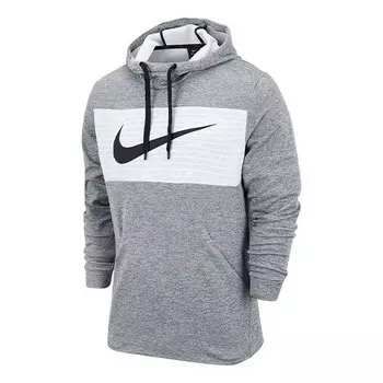 Толстовка men's therma pullover gray Nike, серый