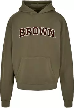 Толстовка Merchcode BROWN UNIVERSITY, оливковый