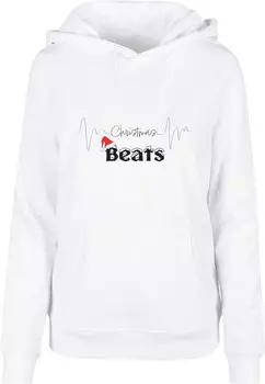 Толстовка Merchcode CHRISTMAS BEATS, белый
