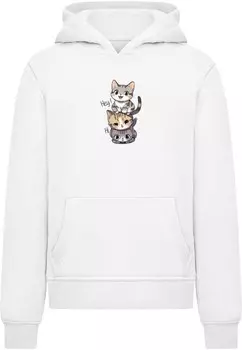 Толстовка Merchcode Hi Cats, белый