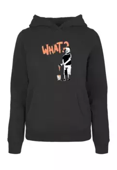 Толстовка Merchcode " Merchcode Women's Ladies What Hoody", черный