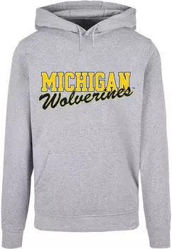 Толстовка Merchcode MICHIGAN WOLVERINES, пятнистый серый