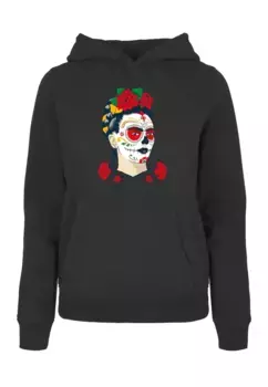 Толстовка Merchcode "Женская толстовка Merchcode Frida Kahlo - Dia de los muertos", черный