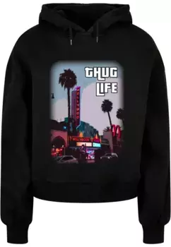 Толстовка Merchcode "Женская толстовка Merchcode Laides Grand Thug Life Organic Oversized Толстовка ", черный
