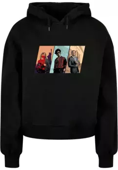 Толстовка Merchcode "Женская толстовка Merchcode Laides Grand Trio Organic Oversized Толстовка ", черный
