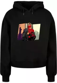 Толстовка Merchcode "Женская толстовка Merchcode Laides Grand Red Girl Organic Oversized с капюшоном ", черный