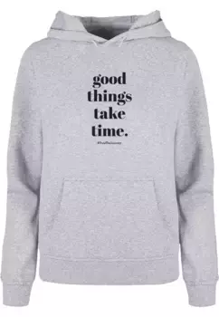 Толстовка Merchcode "Женская женская толстовка Merchcode Good Things Take Time Basic Толстовка ", серый